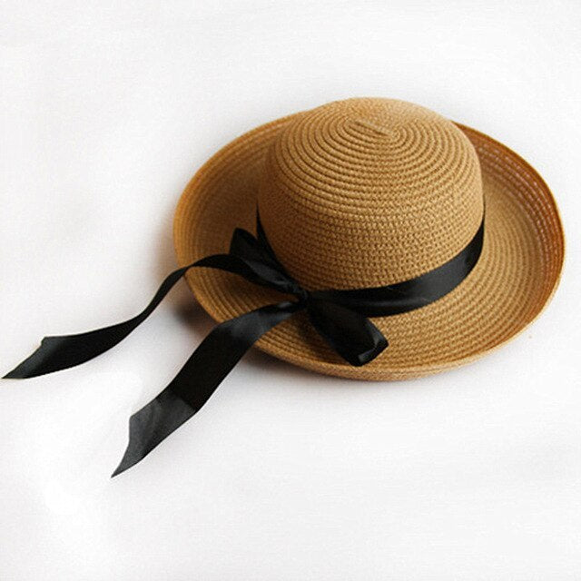 Chic Bowknot Straw Sun Hat for Women - Lush Brush