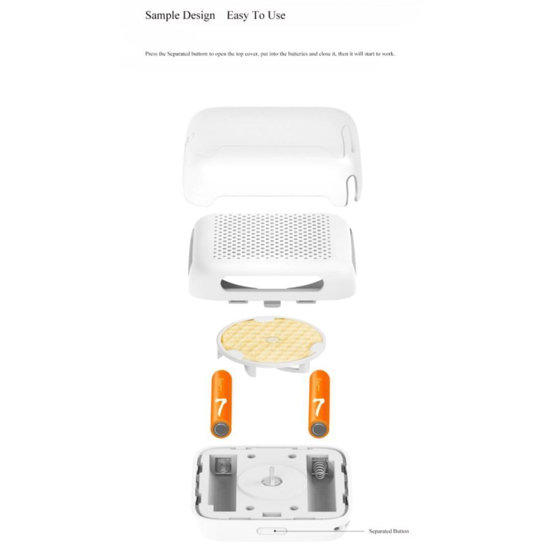 Portable Ultrasonic Mosquito Repellent Device with Plant-Based Mat