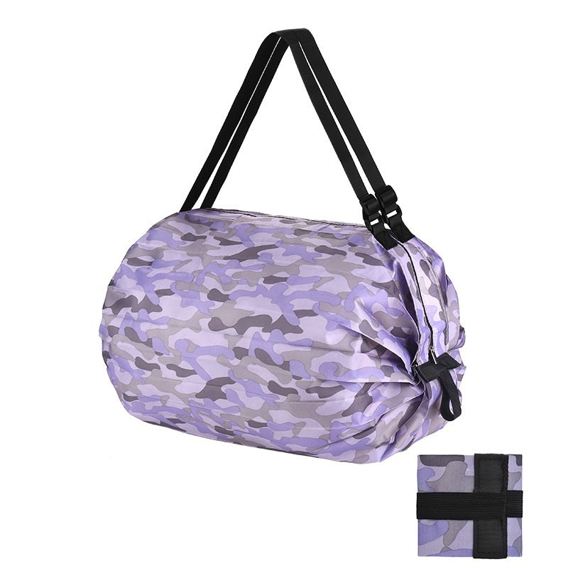 Eco-Friendly Reusable Camouflage Shopping Tote - Large, Foldable, Durable