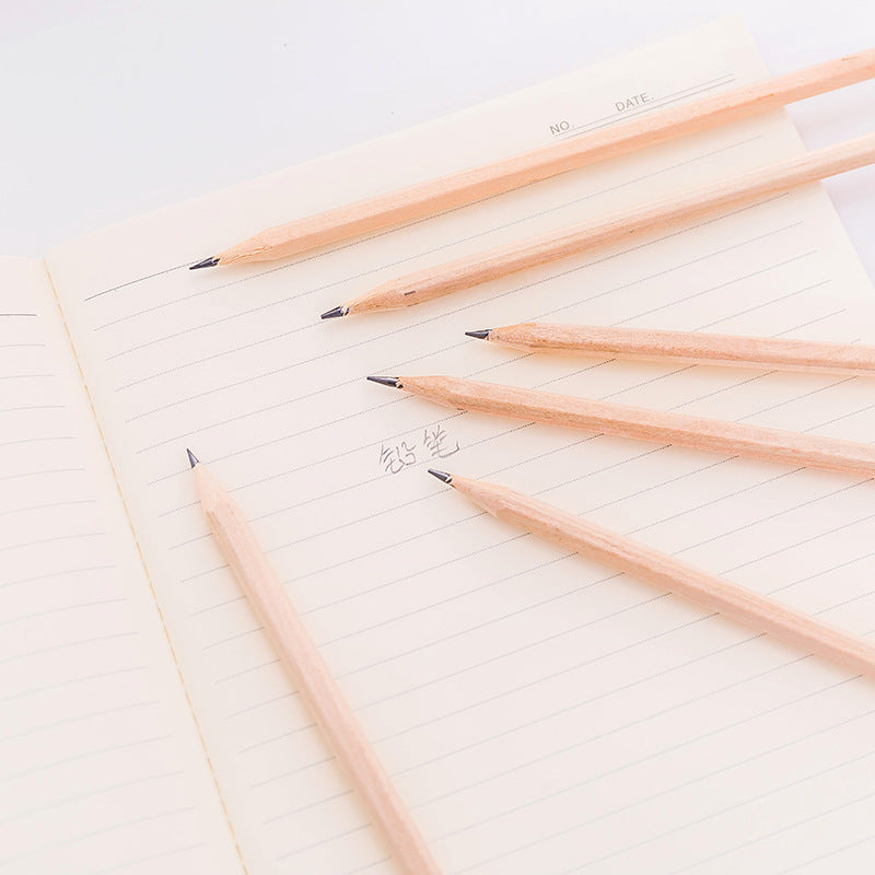 Eco-Friendly Natural Wood Hexagonal Pencils