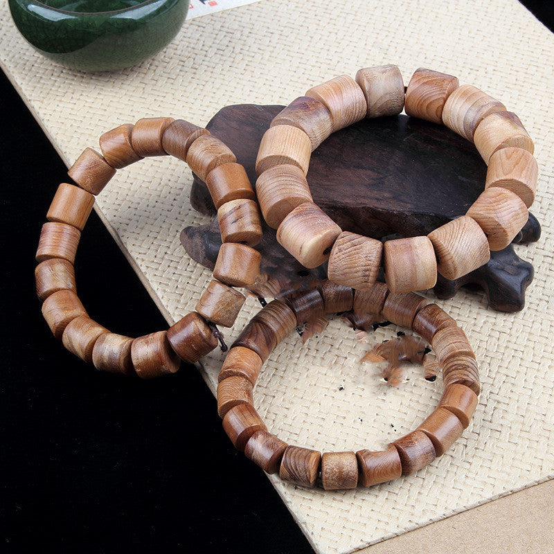 Eco-Friendly Wooden Bead Bracelet - Sustainable Style