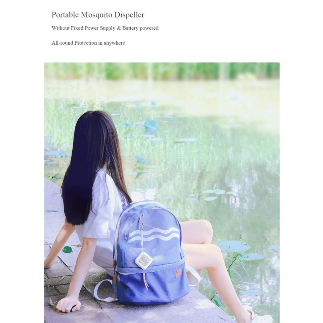 Portable Ultrasonic Mosquito Repellent Device with Plant-Based Mat