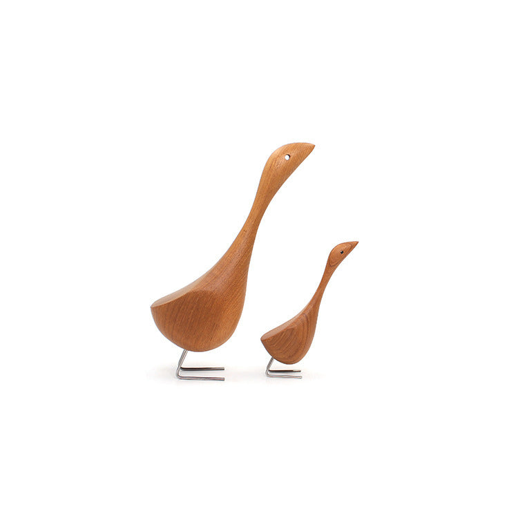 Eco-Friendly Wooden Bird Figurines - Sustainable Home Décor