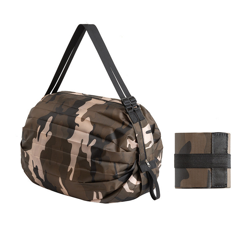 Eco-Friendly Reusable Camouflage Shopping Tote - Large, Foldable, Durable