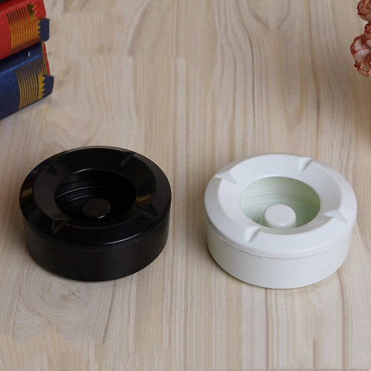 Eco-Friendly Black and White Round Soap Dish