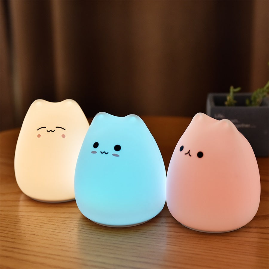 Eco-Friendly Silicone Touch Sensor Night Light for Kids - Lush Brush
