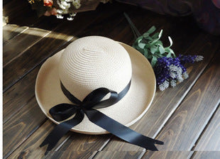 Chic Bowknot Straw Sun Hat for Women - Lush Brush