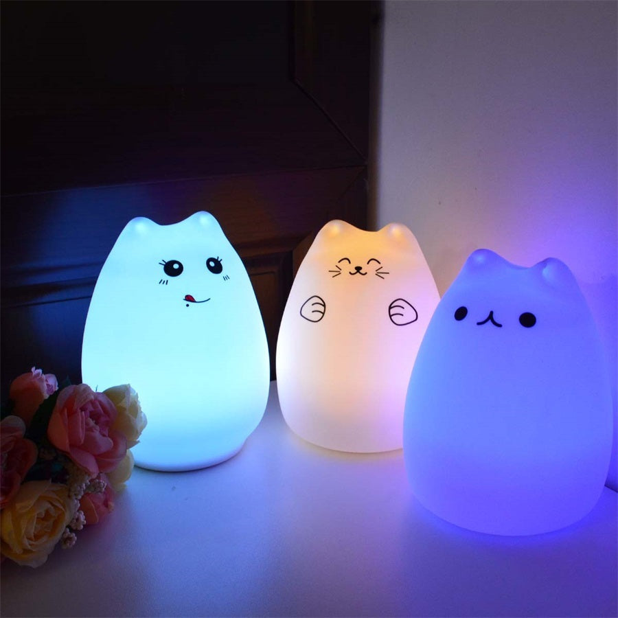 Eco-Friendly Silicone Touch Sensor Night Light for Kids - Lush Brush