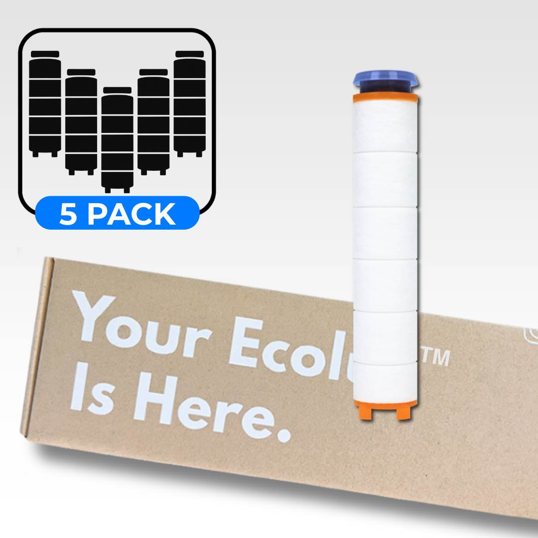 Ecolux™ Pro Filtered Shower head Replacement Filters (5-Pack)
