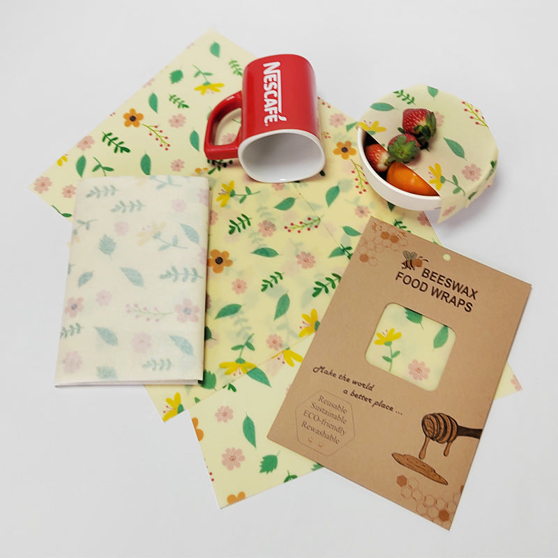 Eco-Friendly Beeswax Food Wraps - Reusable & Biodegradable