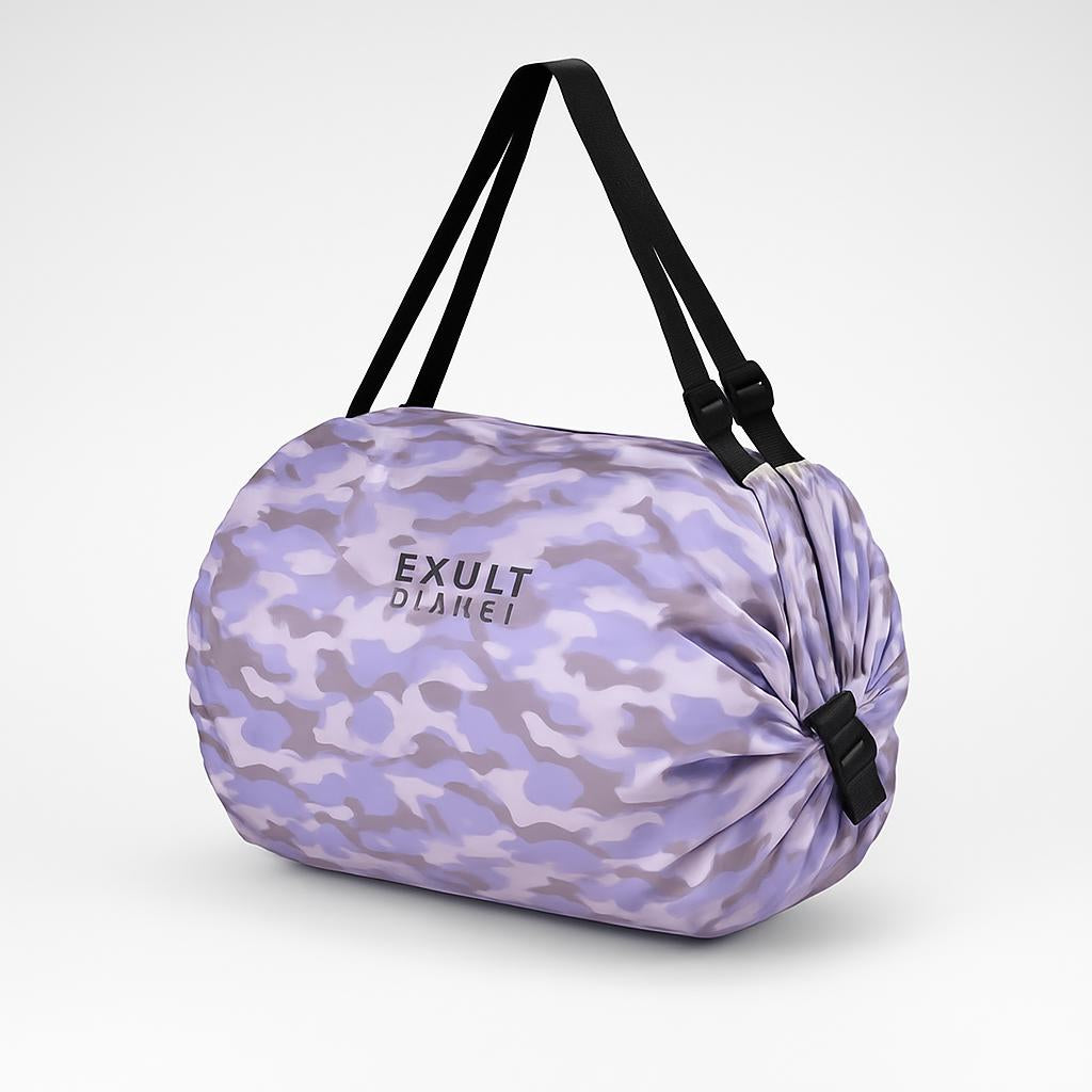 Eco-Friendly Reusable Camouflage Shopping Tote - Large, Foldable, Durable