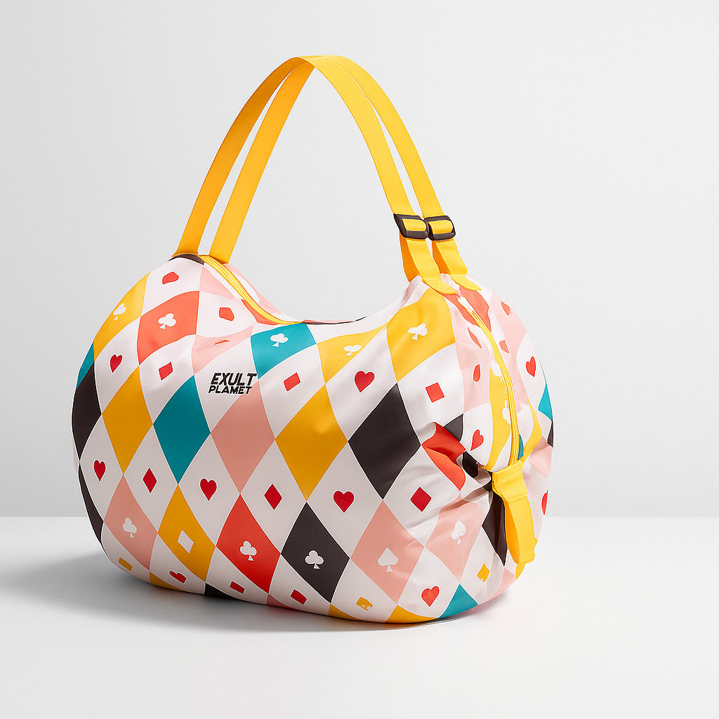 Eco-Friendly Reusable Camouflage Shopping Tote - Large, Foldable, Durable