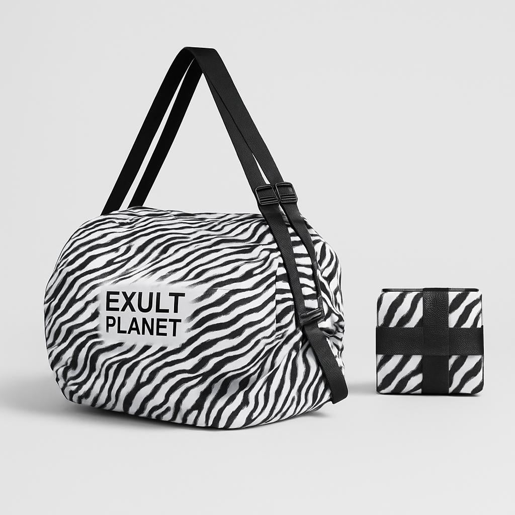 Eco-Friendly Reusable Camouflage Shopping Tote - Large, Foldable, Durable