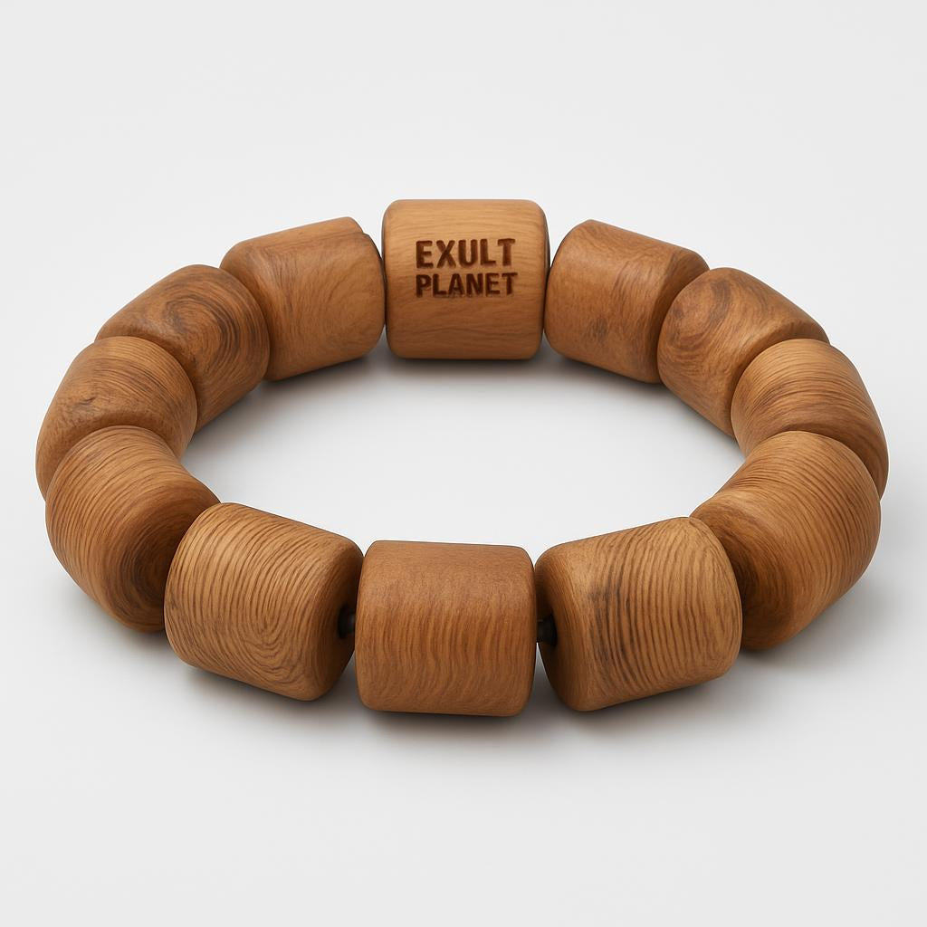 Eco-Friendly Wooden Bead Bracelet - Sustainable Style
