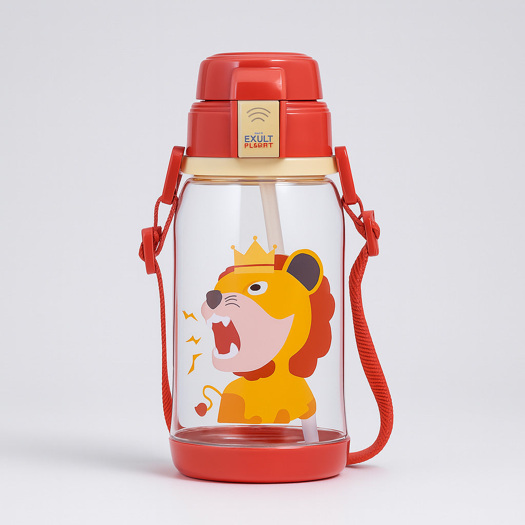Eco-Friendly Kids Water Bottle with Straw BPA Free