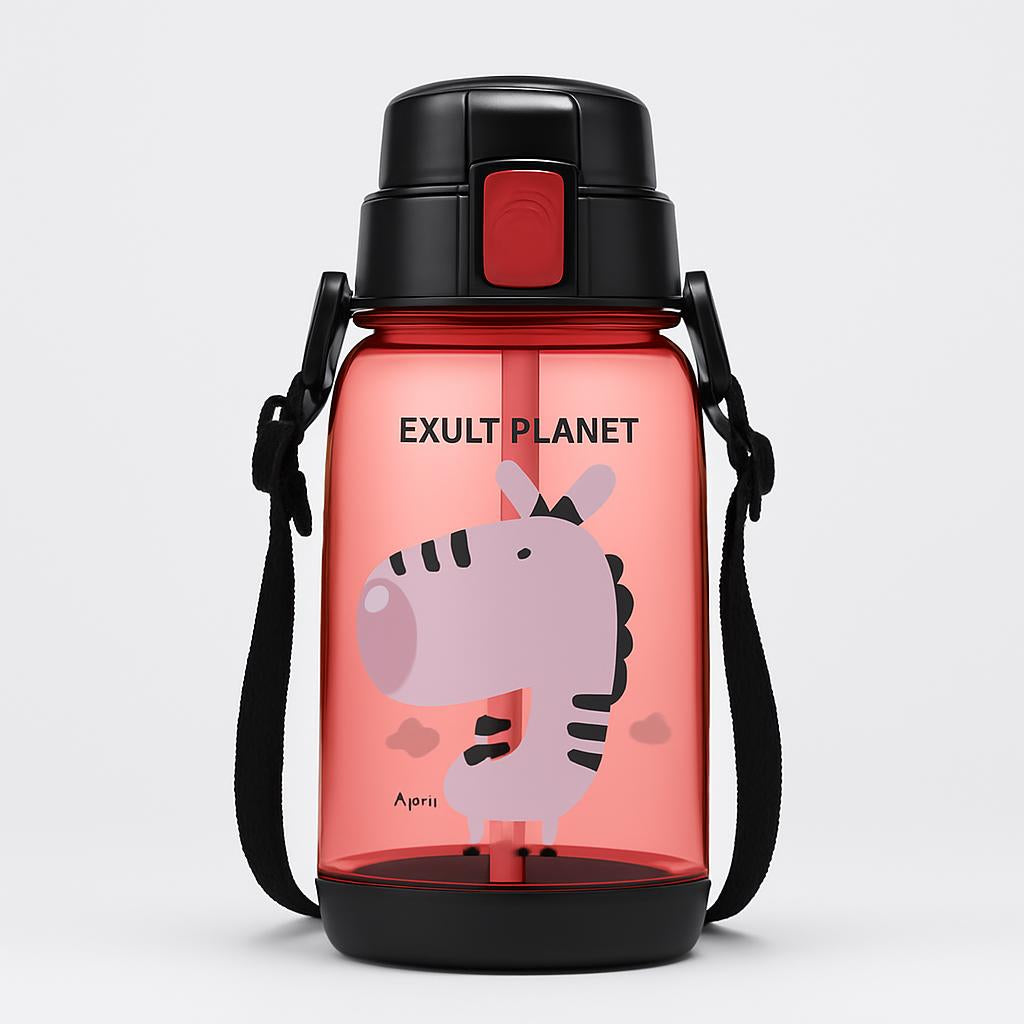 Eco-Friendly Kids Water Bottle with Straw - BPA Free