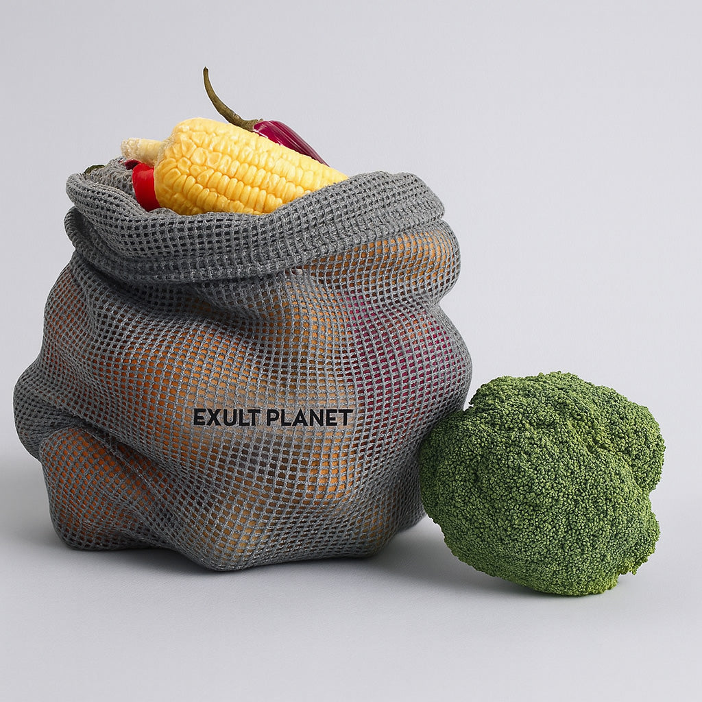 Eco-Friendly Reusable Mesh Produce Bag - Sustainable Grocery Solution