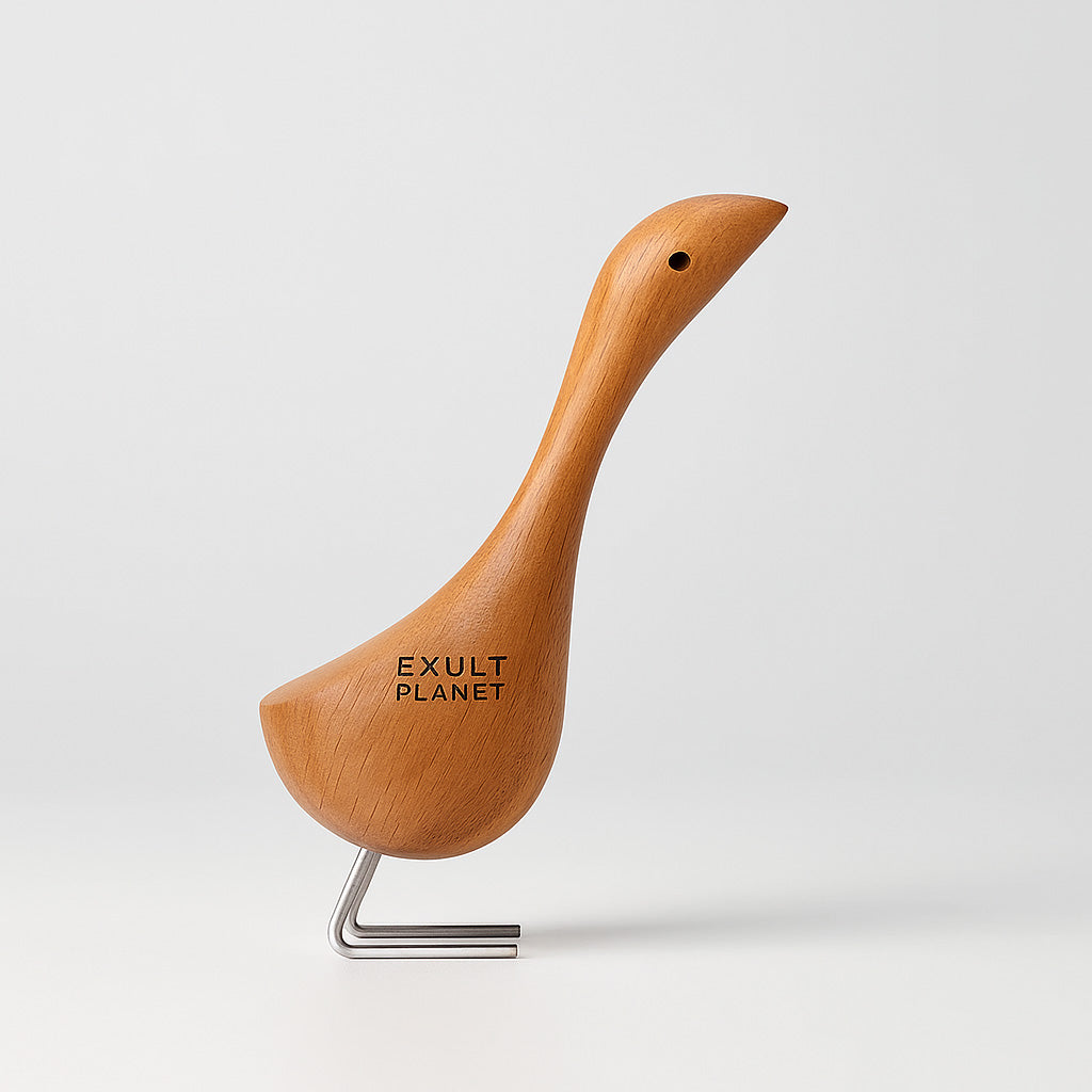 Eco-Friendly Wooden Bird Figurines - Sustainable Home Décor