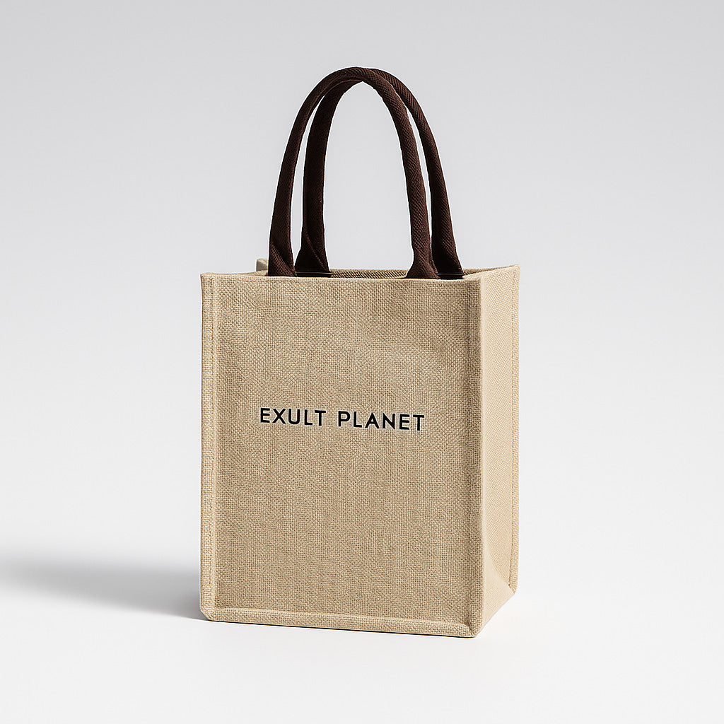 Eco-Friendly Reusable Jute Tote Bag - Sustainable Shopping Solution
