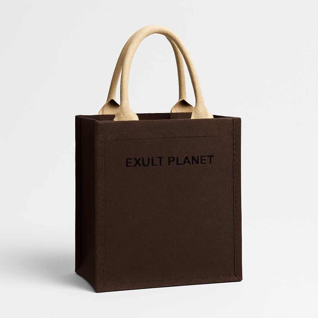Eco-Friendly Reusable Jute Tote Bag - Sustainable Shopping Solution