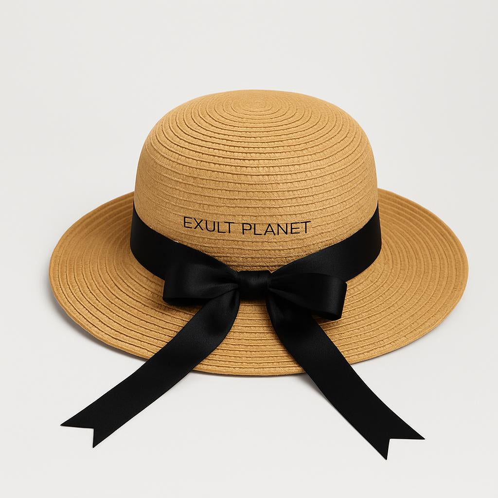 Chic Bowknot Straw Sun Hat for Women - Lush Brush