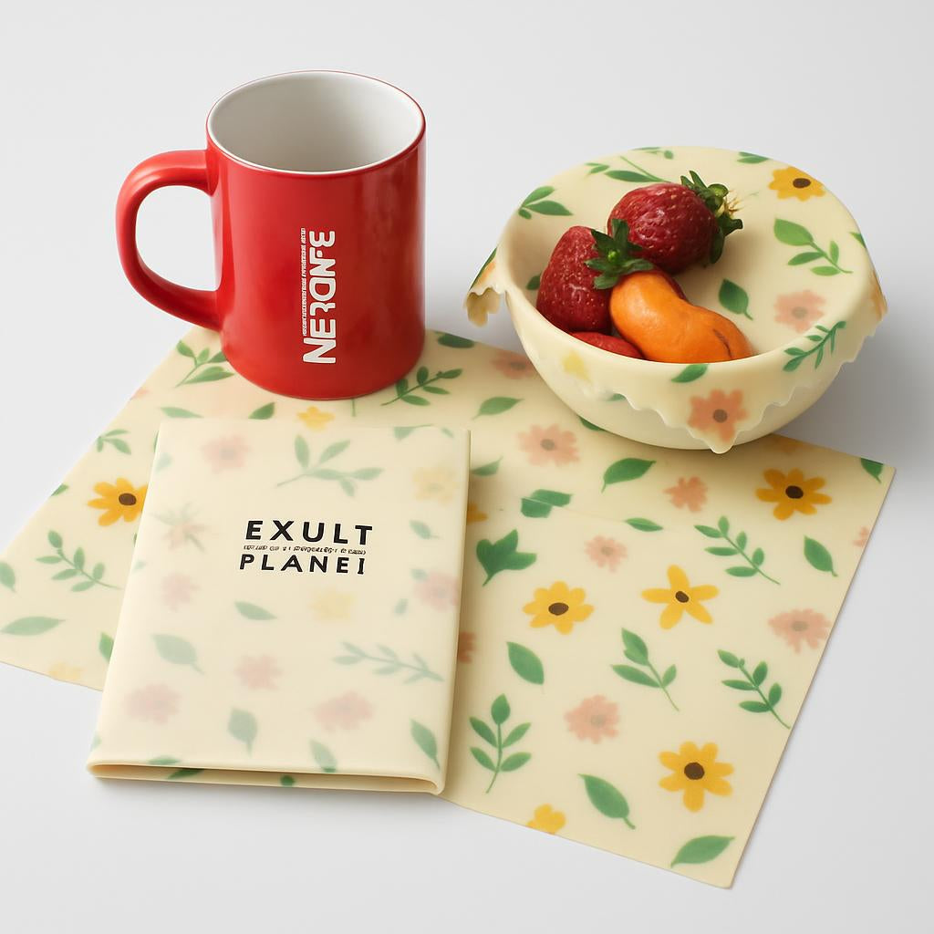 Eco-Friendly Beeswax Food Wraps - Reusable & Biodegradable