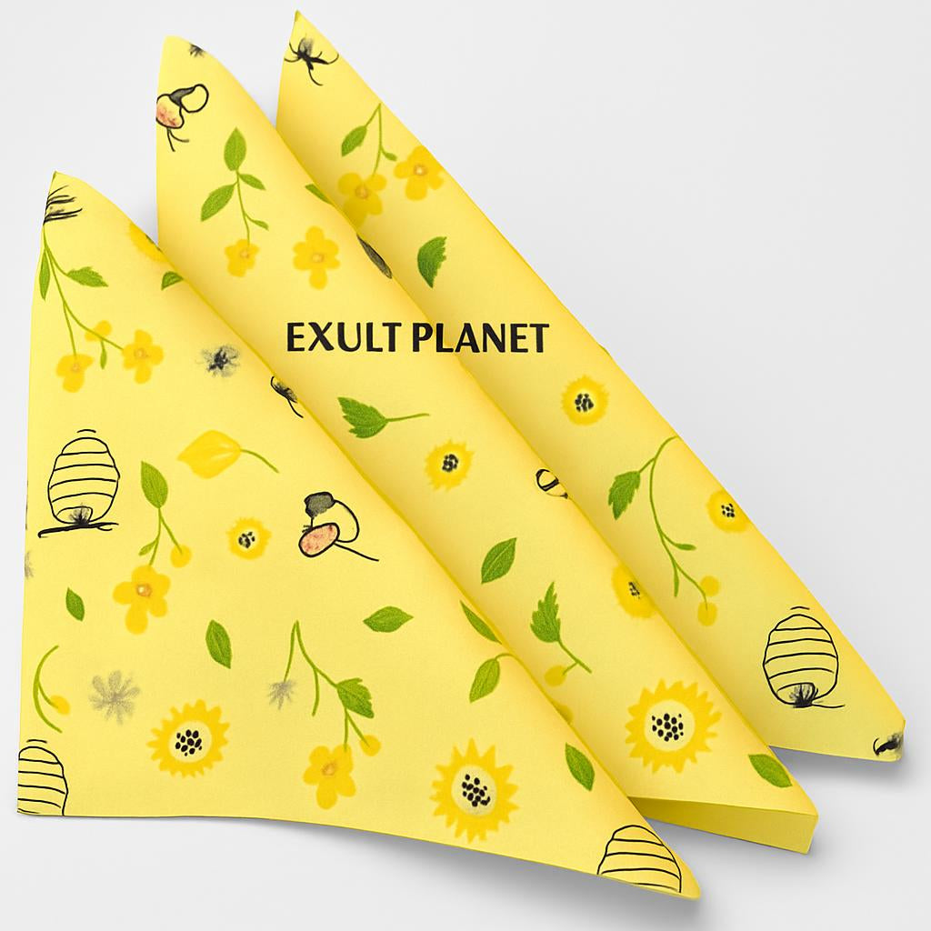 Eco-Friendly Beeswax Food Wraps - Reusable & Biodegradable
