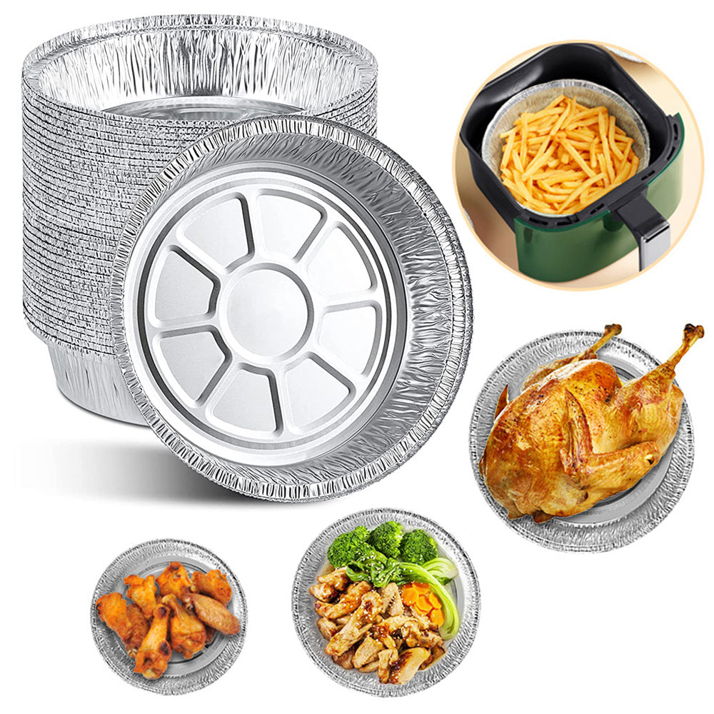 Eco-Friendly Reusable Aluminum Foil Trays for Air Fryers