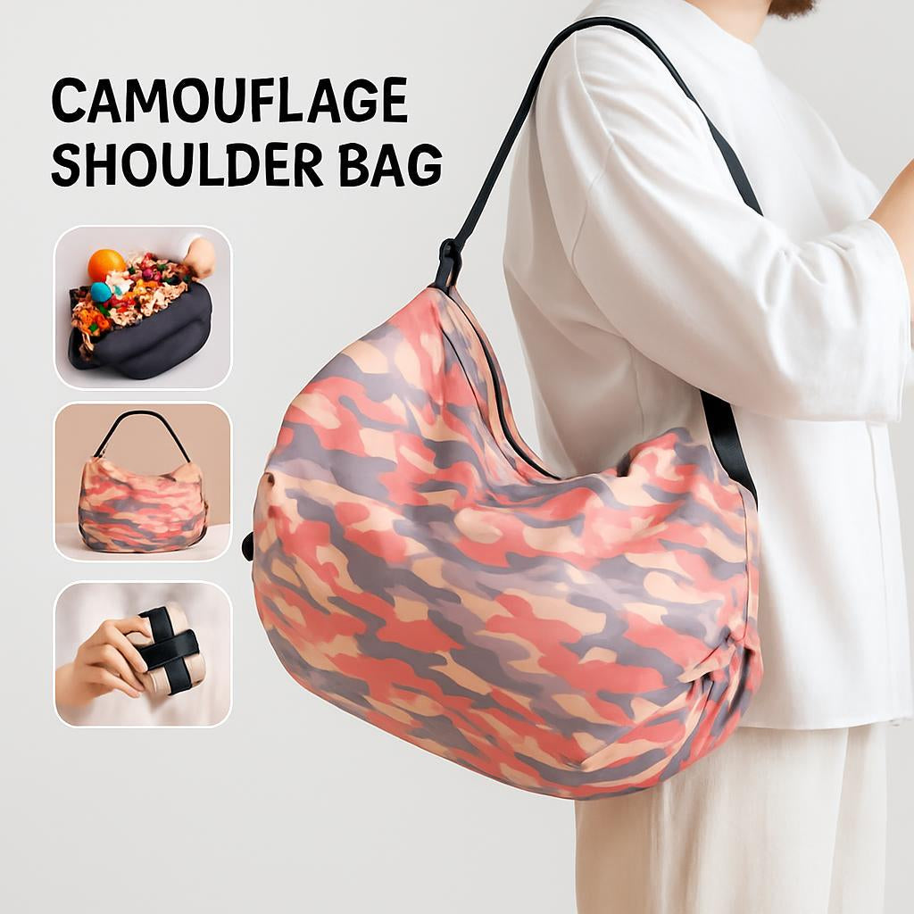 Eco-Friendly Reusable Camouflage Shopping Tote