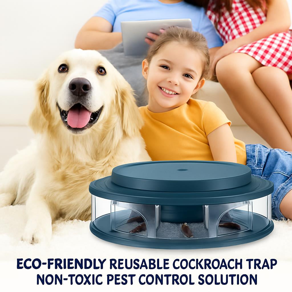 Eco-Friendly Reusable Cockroach Trap - Non-Toxic Pest Control Solution