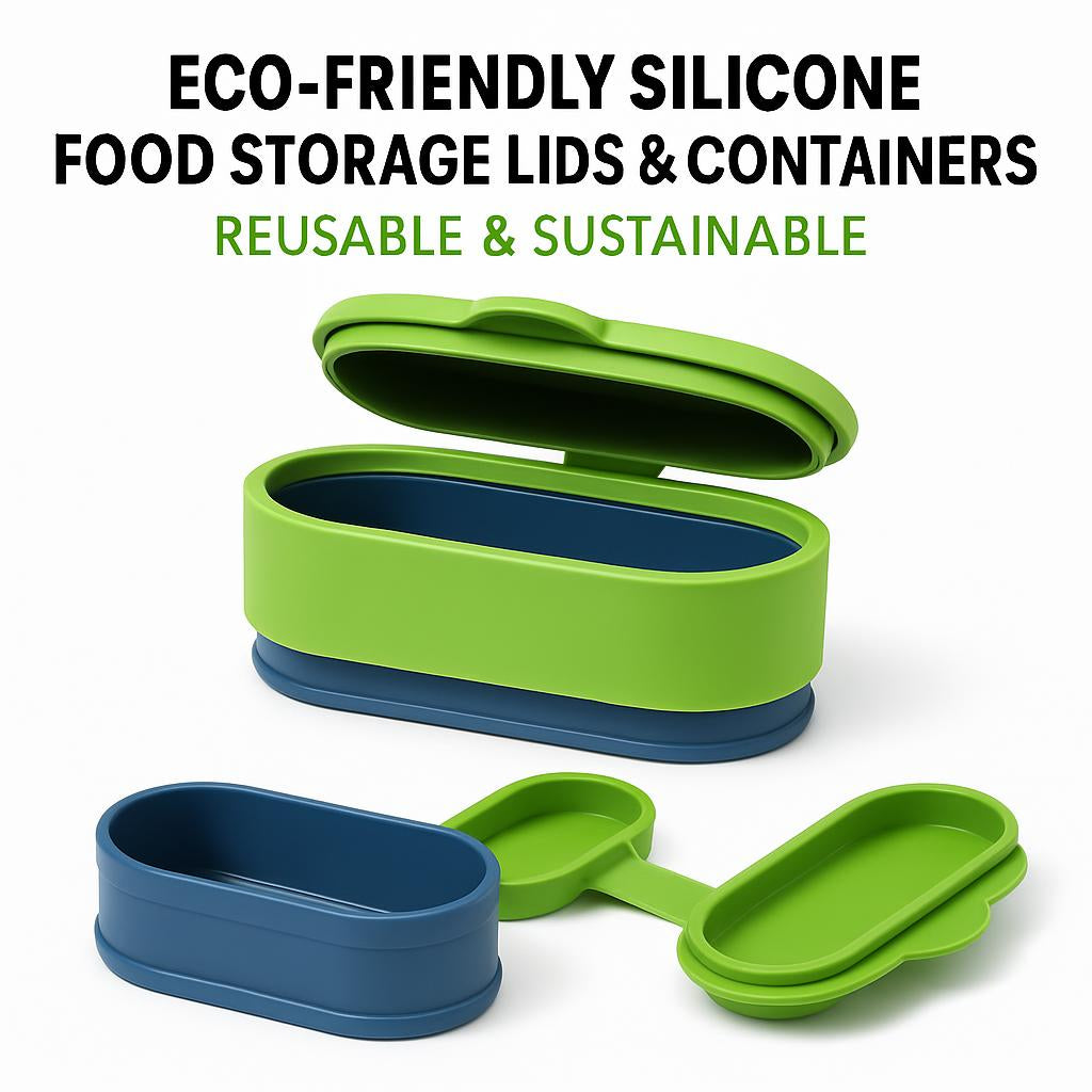 Eco-Friendly Silicone Food Storage Lids & Containers - Reusable & Sustainable