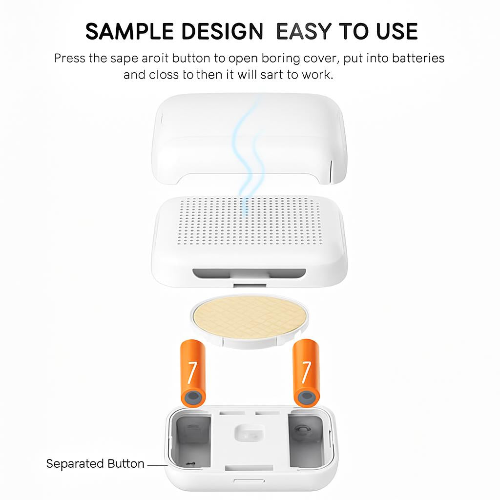 Portable Ultrasonic Mosquito Repellent Device with Plant-Based Mat