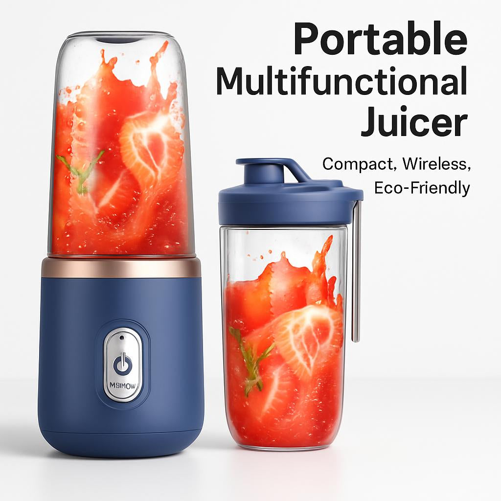 Portable Multifunctional Juicer - Compact, Wireless, Eco-Friendly