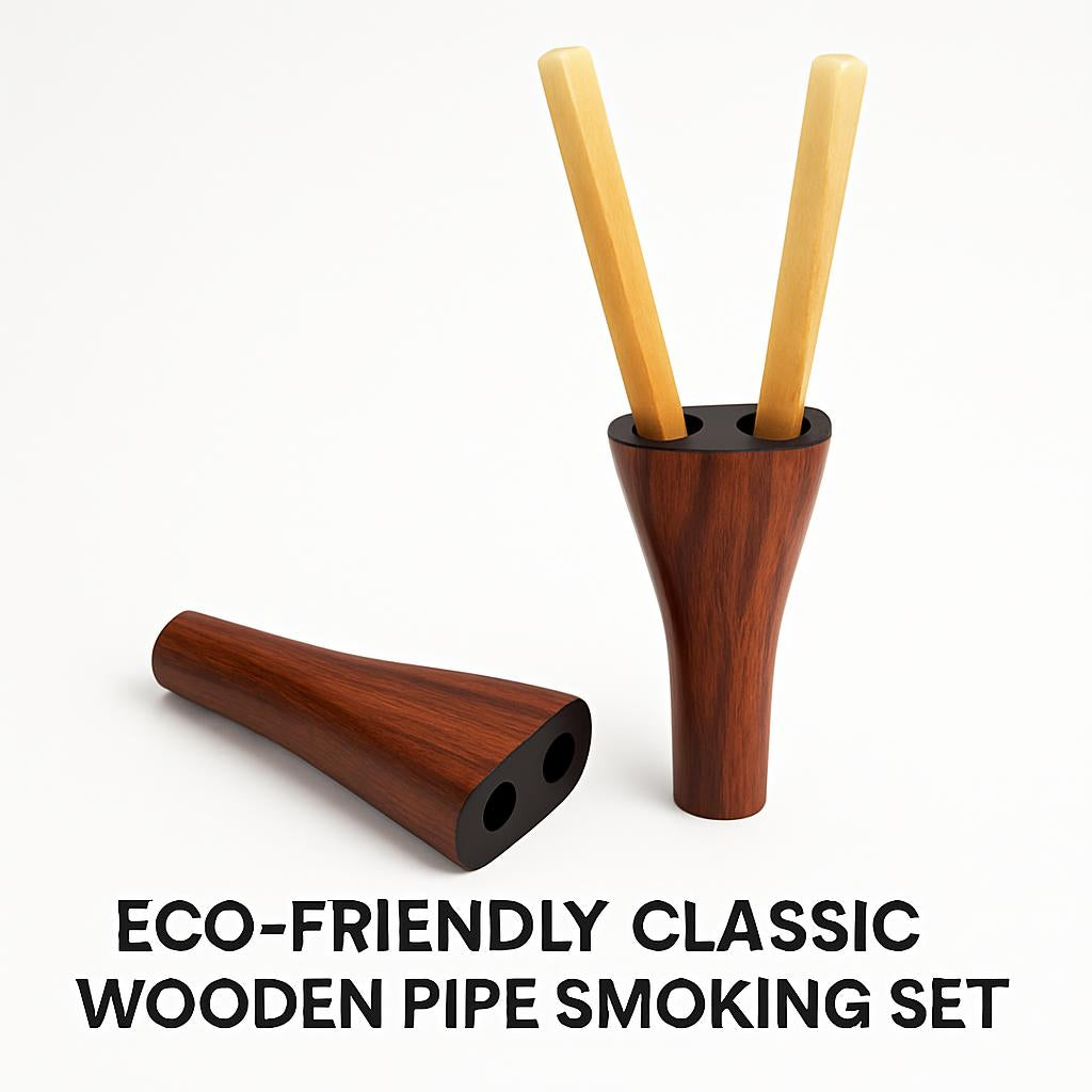 Eco-Friendly Conical Toothbrush Holder in Brown with Black Accents