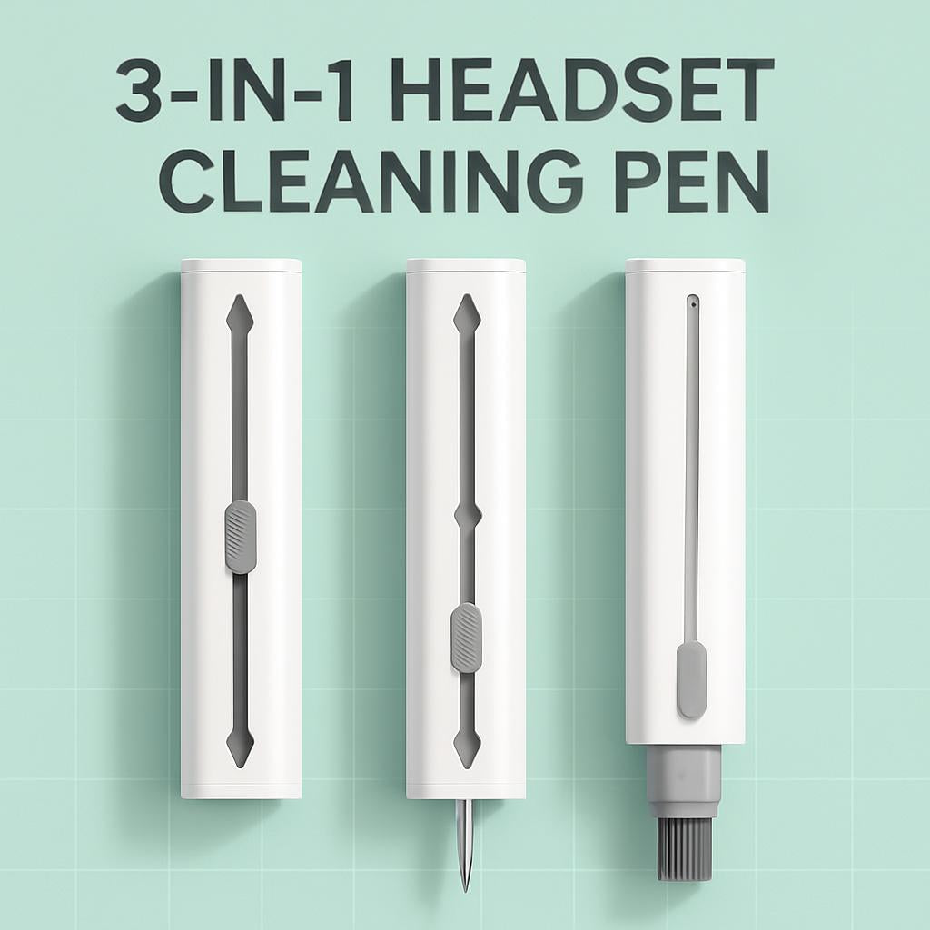 3-in-1 Headset Cleaning Pen for Ultimate Audio Care