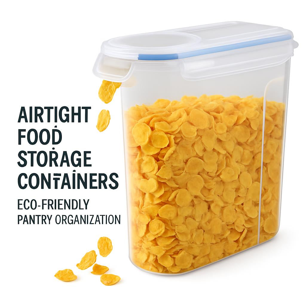 Airtight Food Storage Containers - Eco-Friendly Pantry Organization