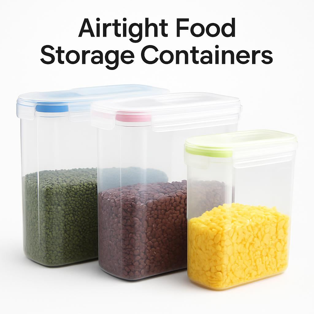 Airtight Food Storage Containers - Eco-Friendly Pantry Organization