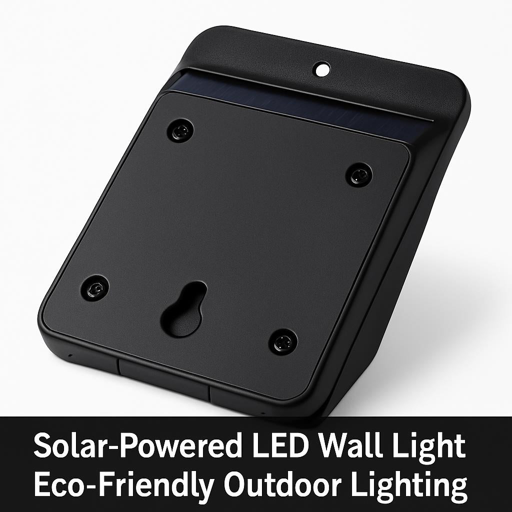 Solar-Powered LED Wall Light - Eco-Friendly Outdoor Lighting