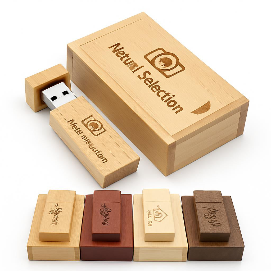 Eco-Friendly Bamboo USB Flash Drive - Sustainable Storage Solution
