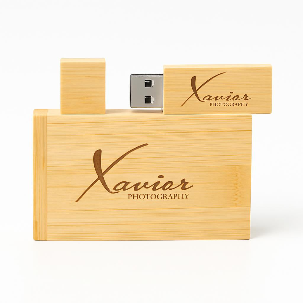 Eco-Friendly Bamboo USB Flash Drive - Sustainable Storage Solution