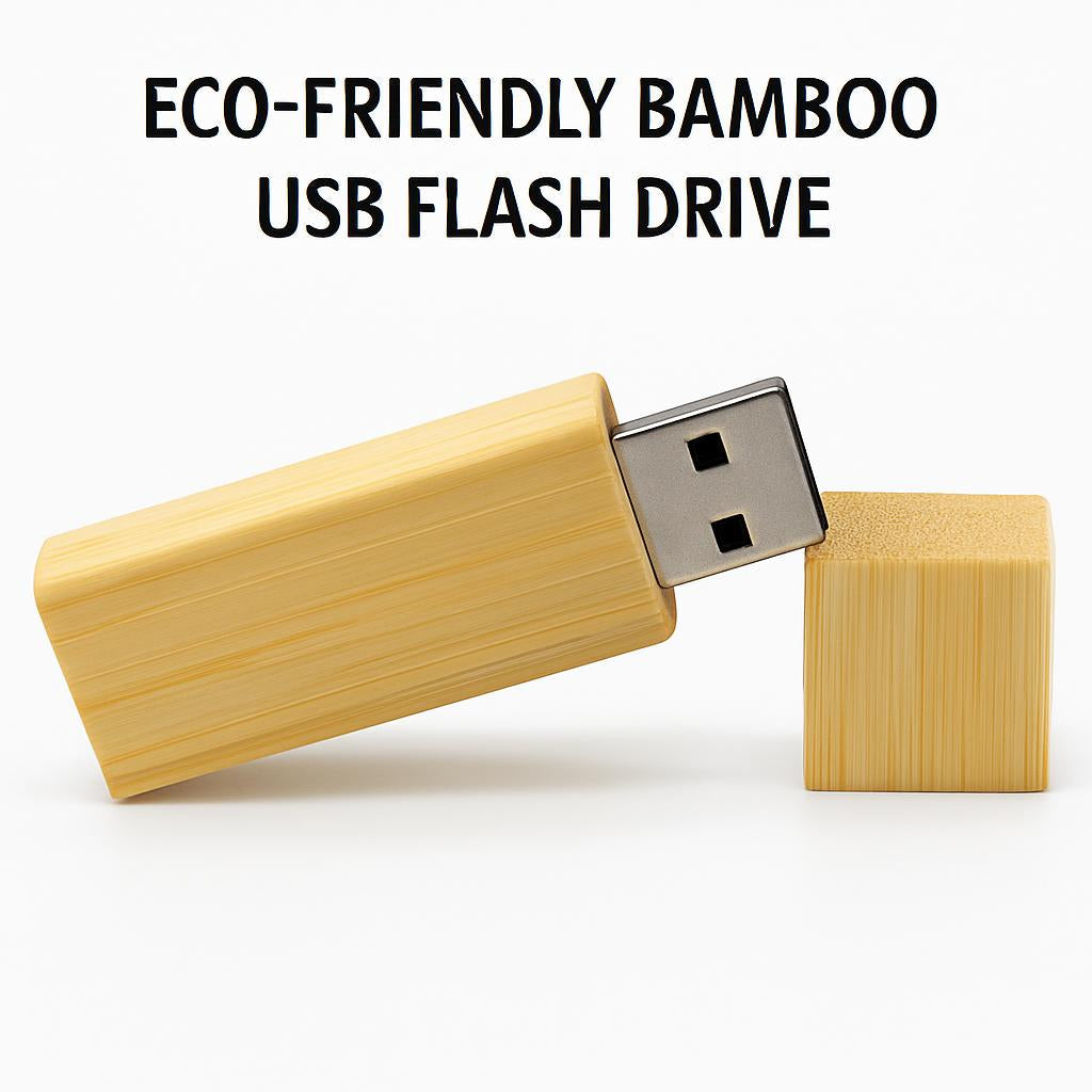 Eco-Friendly Bamboo USB Flash Drive - Sustainable Storage Solution