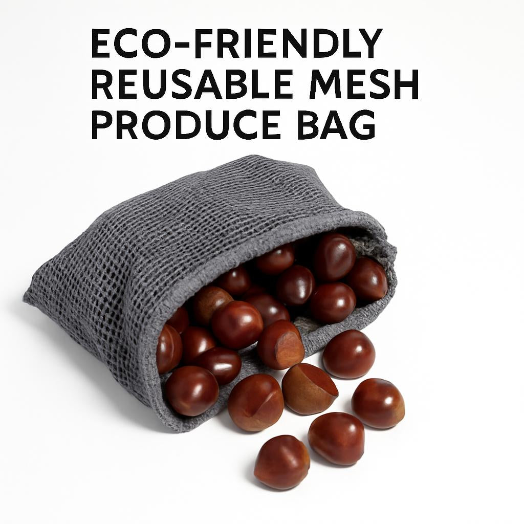 Eco-Friendly Reusable Mesh Produce Bag - Sustainable Grocery Solution