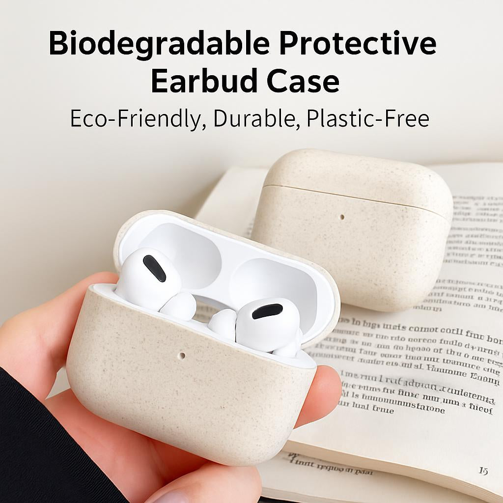 Biodegradable Protective Earbud Case - Eco-Friendly, Durable, Plastic-Free