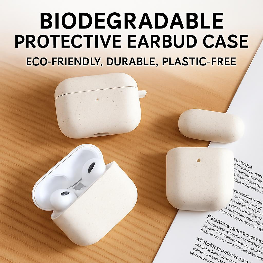 Biodegradable Protective Earbud Case - Eco-Friendly, Durable, Plastic-Free