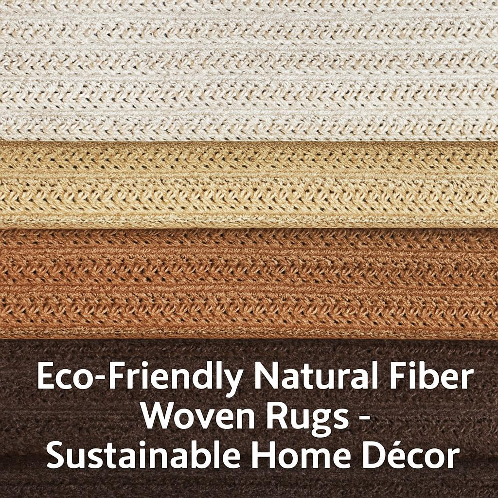 Eco-Friendly Natural Fiber Woven Rugs - Sustainable Home Décor