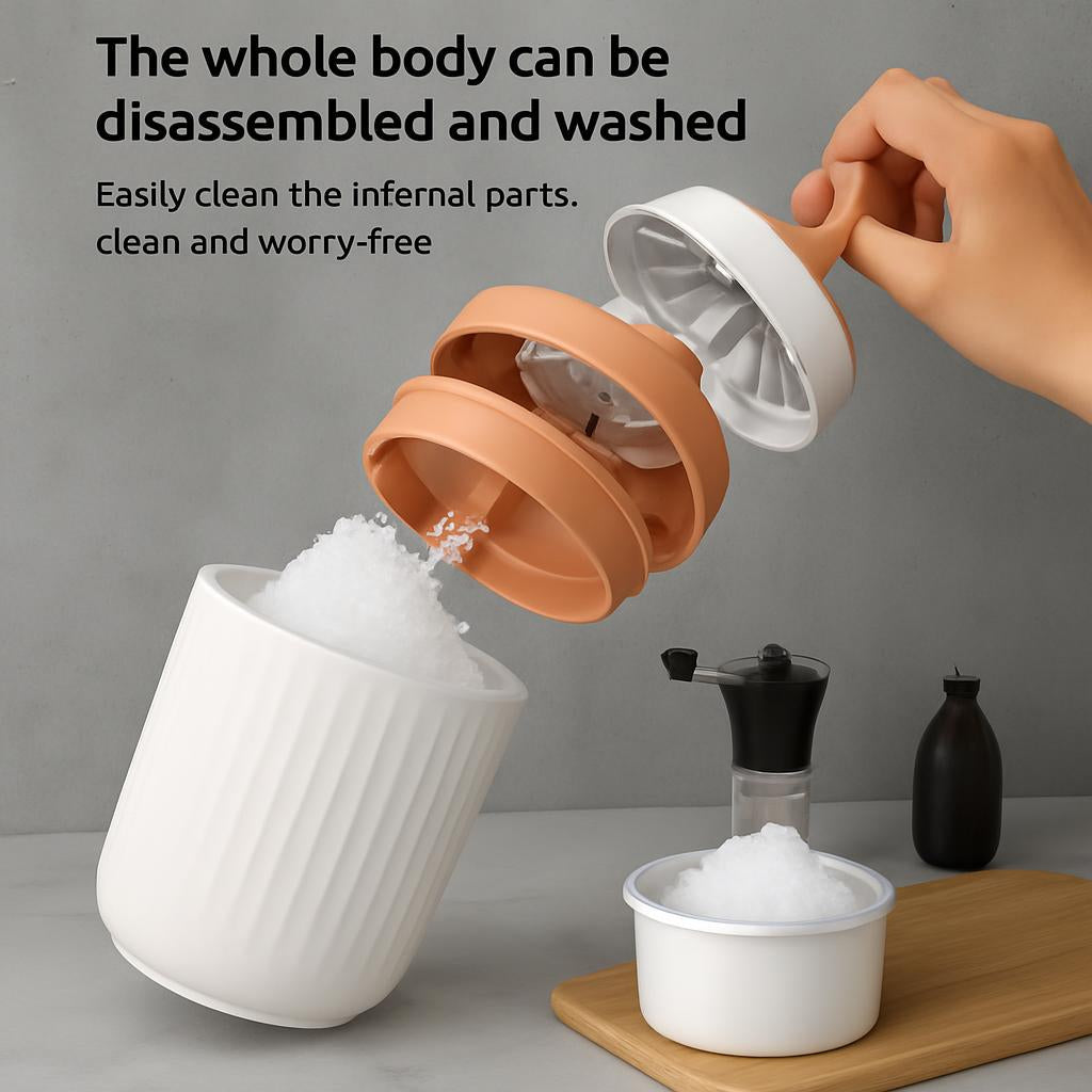 Hand Cranked Ice Shaving Machine for Smoothies