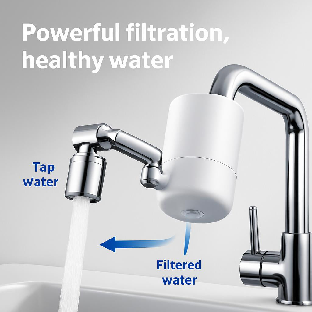 Copper Filter Robotic Arm Faucet Extender