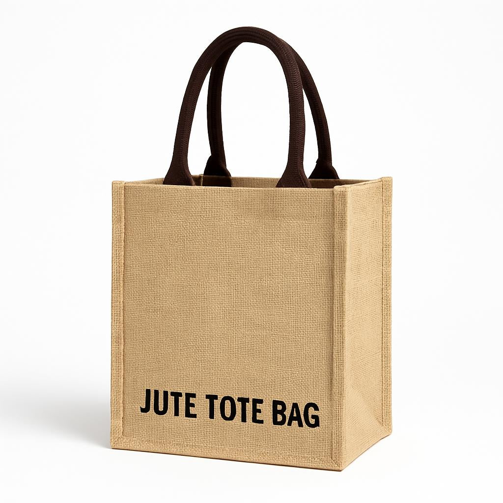 Eco-Friendly Reusable Jute Tote Bag - Sustainable Shopping Solution